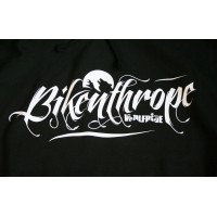 Wolfride Black Hooded top - Bikenthrope design