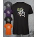 Mountain bike tee - Born to ride, forced to work - 100% organic tshirt